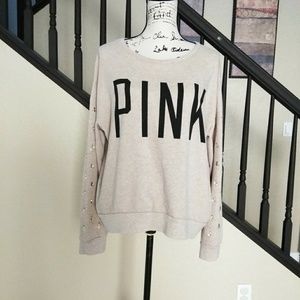 VS Pink Long Sleeve Pullover Sweatshirt